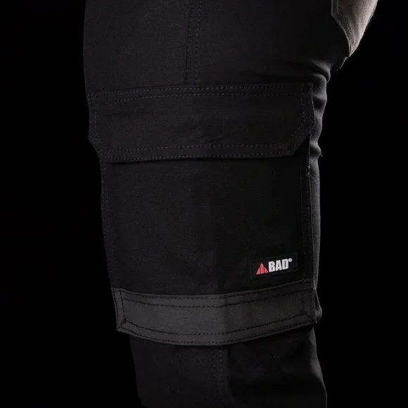 BAD Workwear Black BAD925 Women’s Workpants - Picture 3 of 10
